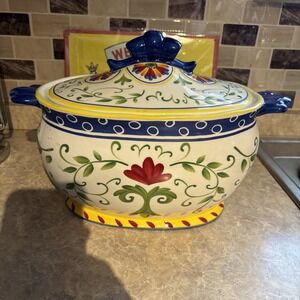 Certified International 3Qt Amalfi Ceramic Lidded Soup Tureen